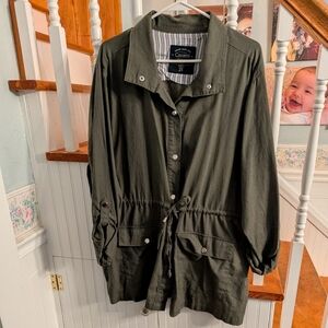 Cavalini Women's Olive Utility Jacket 2X